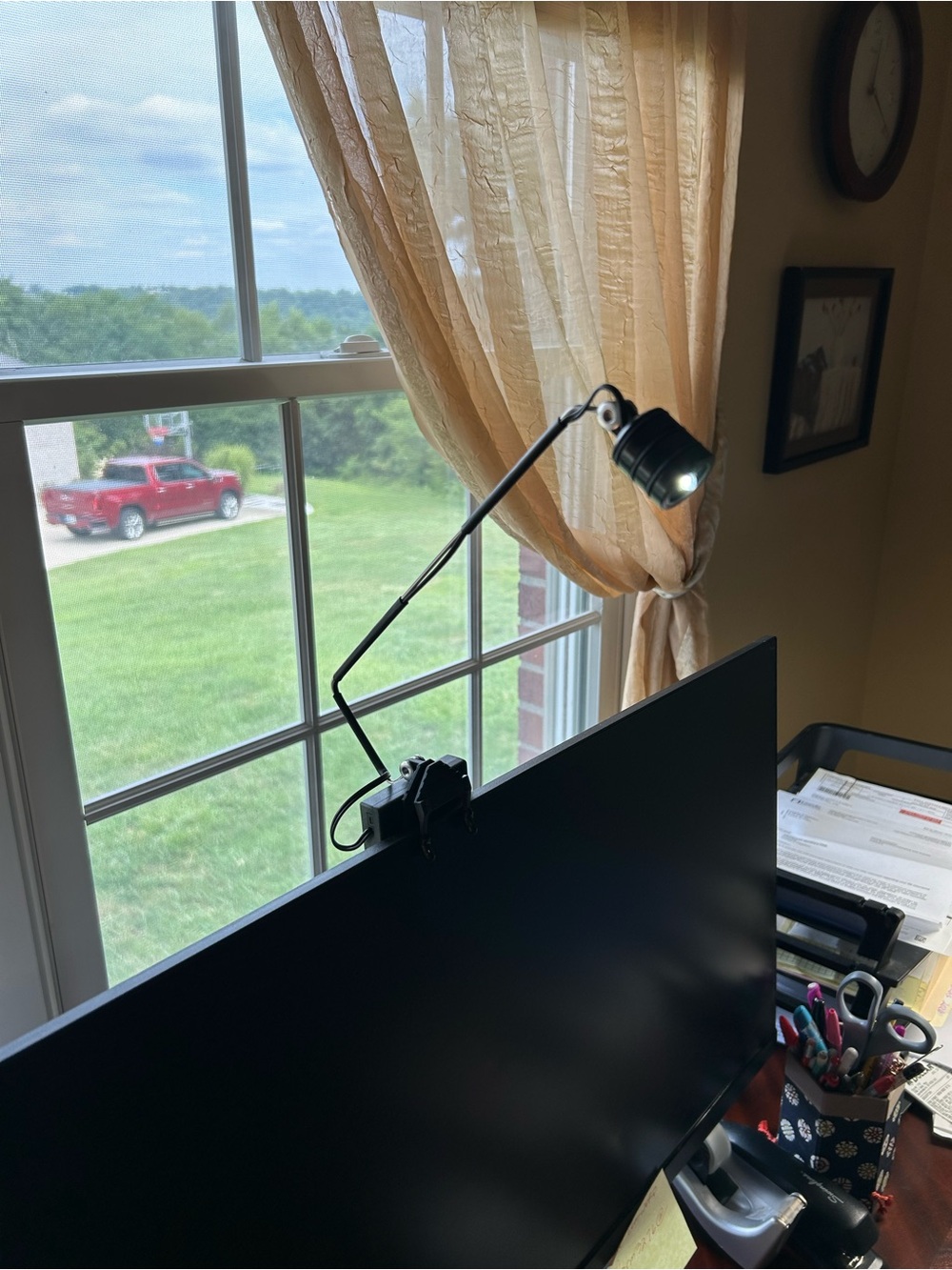 Adjustable Clip-On LED Reading Light - Black